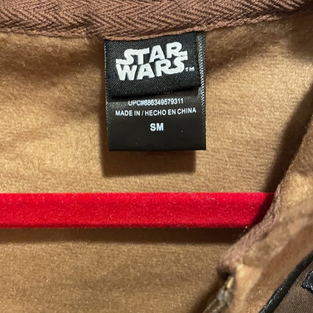 Disney authentic NWT size Small STAR WARS CHEWBACCA pajama ,role play double zip - Picture 4 of 9